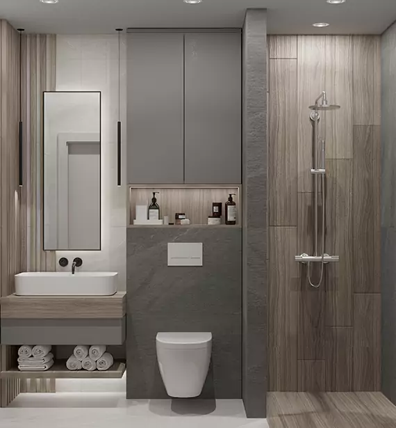Modern Small Bathroom Remodel in New Orleans, LA
